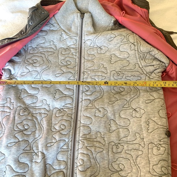 DIESEL Long Khaki Cotton Cargo Style Winter Vest Windbreaker Jacket Hoodie US S - Picture 12 of 15